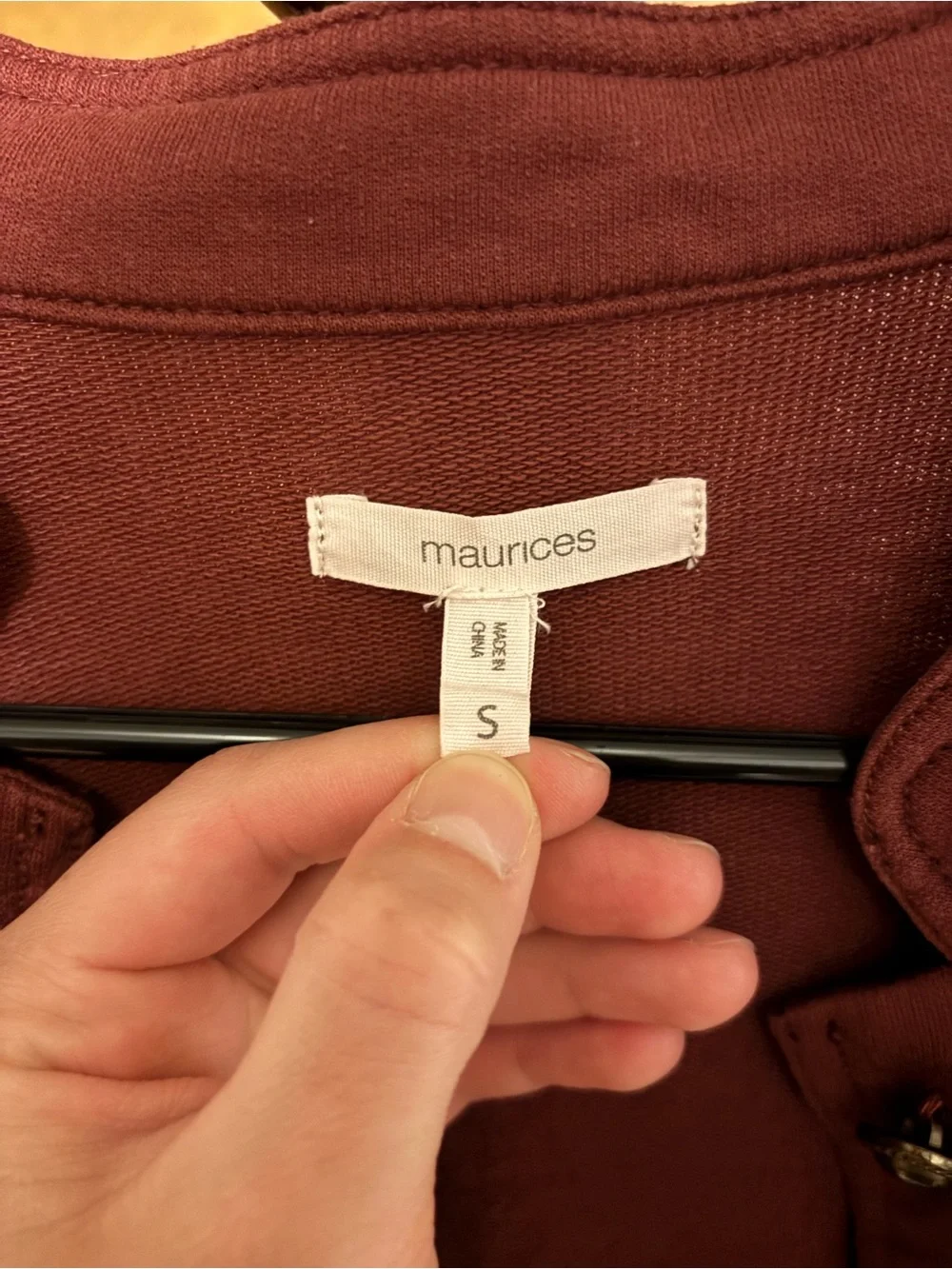 Maurices Dusty Rose Peplum Button Jacket